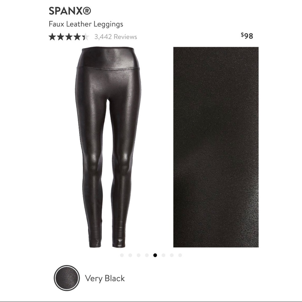 Spanx faux leather leggings